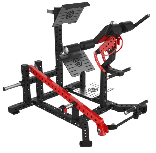 Home Gym Hip Thrust Machine - Macchina di spinta dell'anca caricata su