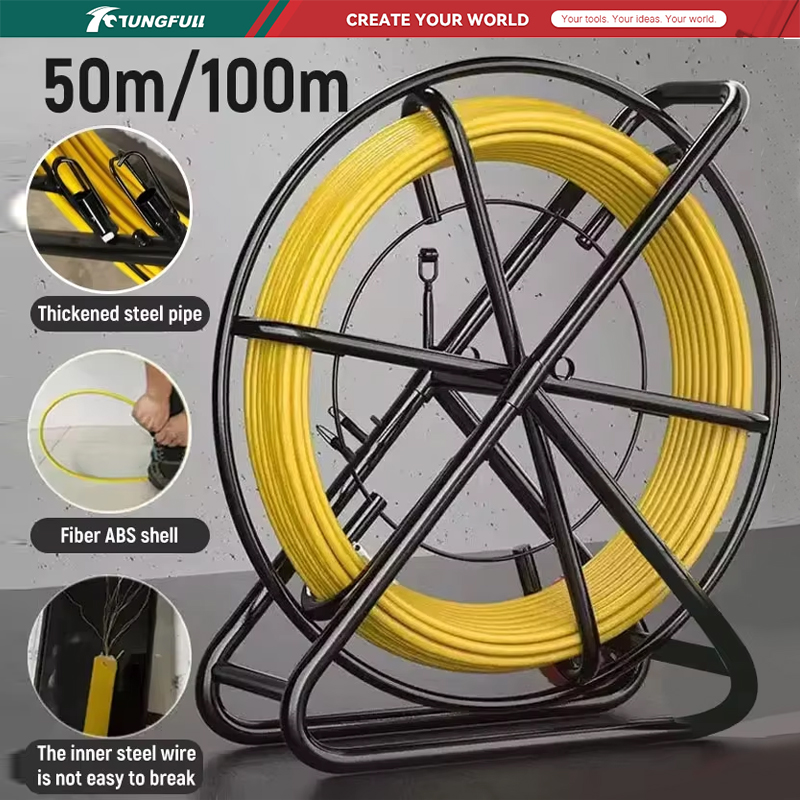 Cable Pulley System - TUNGFULL 50M 100M Asta in Fibra