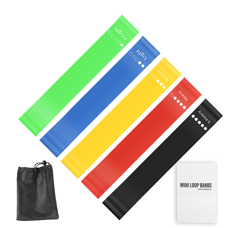 Home Gym Outfit - Set di 5 Fasce di Resistenza