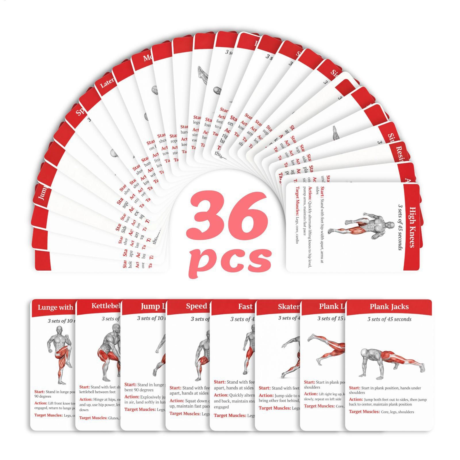 Set di Carte per Esercizi, 36  - Home Gym Outfit recensione e prezzo