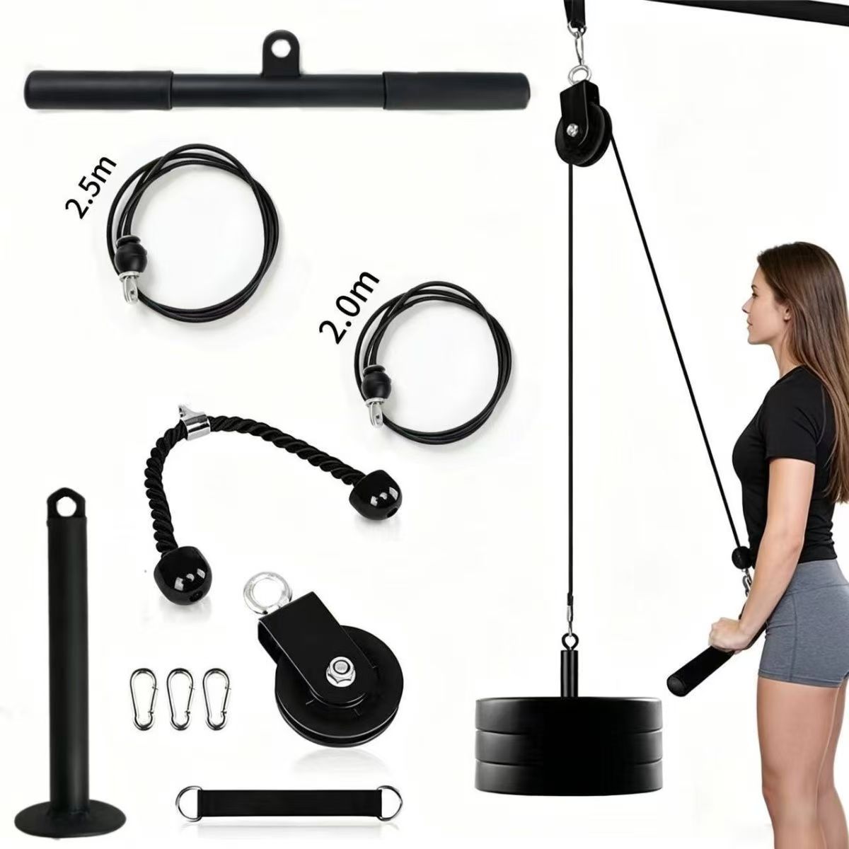 Sistema di Pulegge Silenziose  - Home Gym Diy Pulley System recensione e prezzo